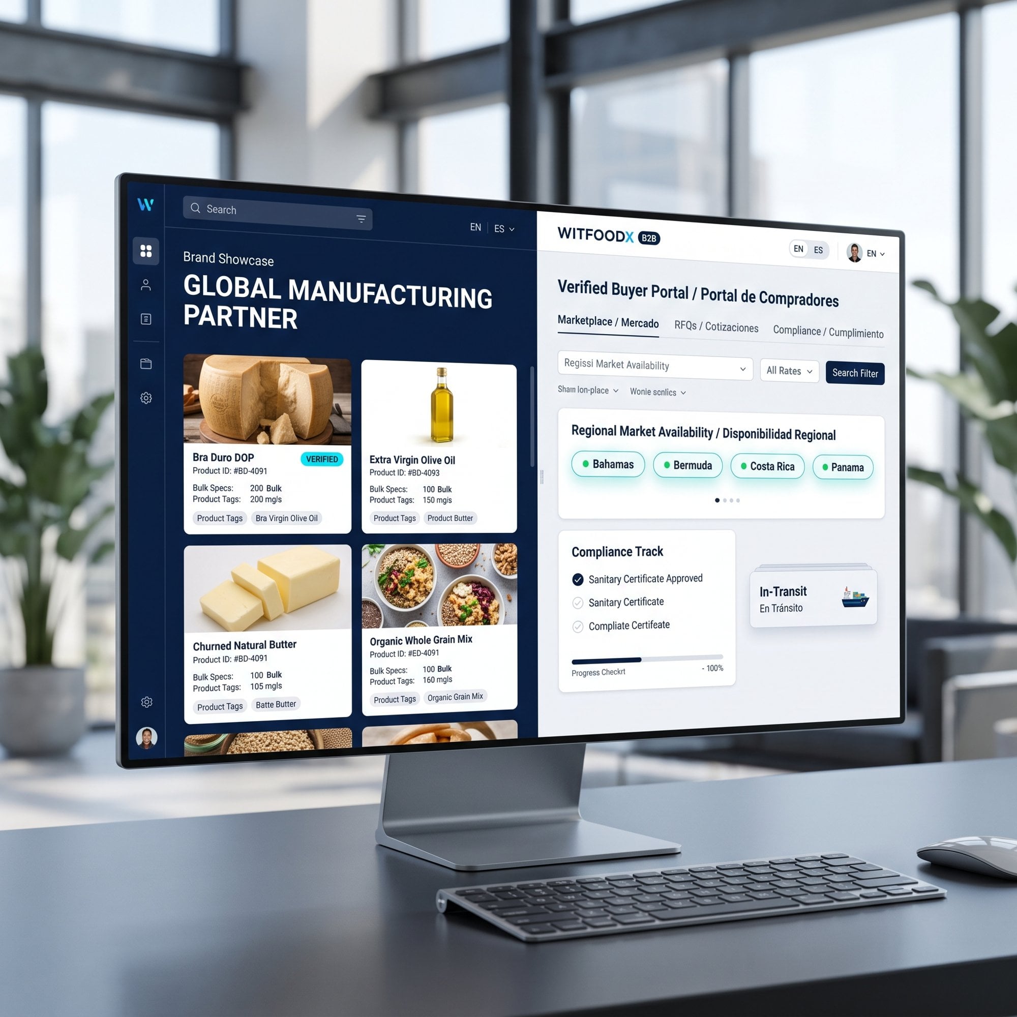 Witfoodx B2B platform connecting food brands with buyers in the Caribbean and Central America